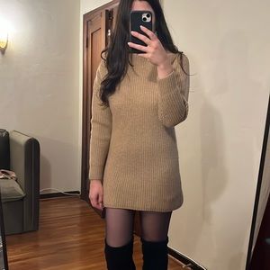 Artizia Wilfred Turtleneck Wool Sweater Dress